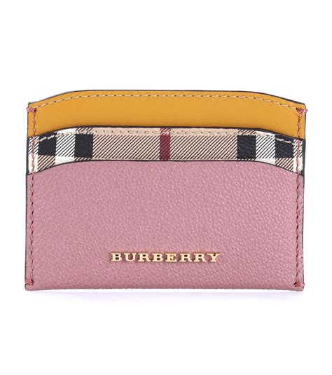 burberry pink plaid wallet|burberry card holder.